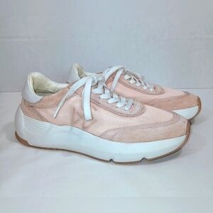 STUART WEITZMAN GLIDE LACE-UP SPORTY SNEAKERS.